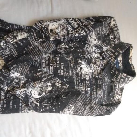 Mens Graphic Shirt Mid-cut Sleeves - Picture 1 of 1